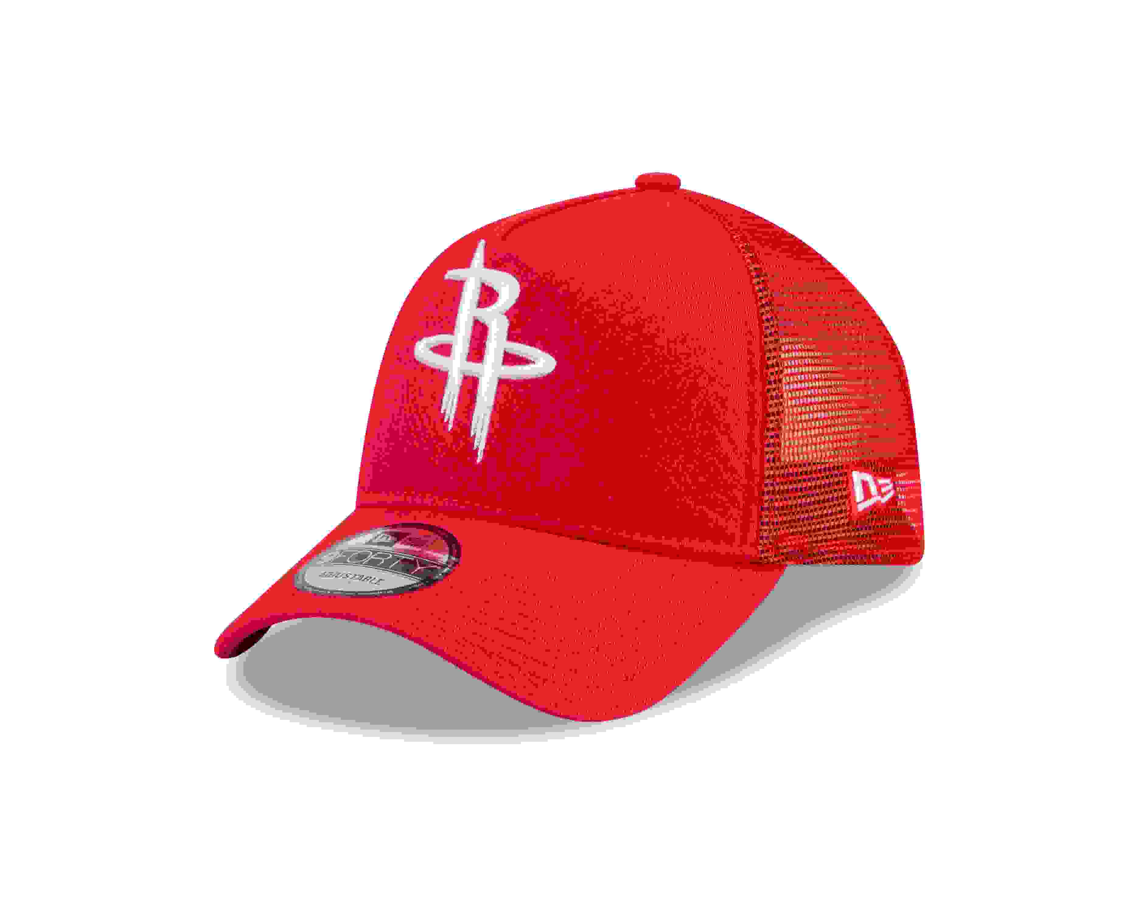 New Era Houston Rockets 9FORTY A-Frame Trucker Red Snapback Hat